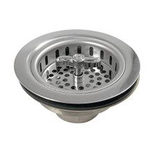 Kingston Brass K212 Tacoma Spin and Seal Sink Basket Strainer, Stainless Steel