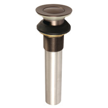 Kingston Brass KB6005 Complement Push-Up Drain with Overflow, Oil Rubbed Bronze