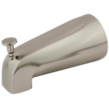 Kingston Brass K189A8 5-1/4 Inch Zinc Tub Spout with Diverter, Brushed Nickel