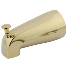 Kingston Brass K188A2 5-1/4 Inch Zinc Tub Spout with Diverter, Polished Brass