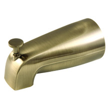 Kingston Brass K188A3 5-1/4 Inch Zinc Tub Spout with Diverter, Antique Brass