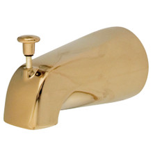 Kingston Brass K189A2 5-1/4 Inch Zinc Tub Spout with Diverter, Polished Brass
