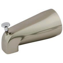 Kingston Brass K188A7 5-1/4 Inch Zinc Tub Spout with Diverter, Brushed Nickel/Polished Chrome