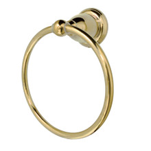 Kingston Brass BA1754PB Heritage 6-Inch Towel Ring, Polished Brass