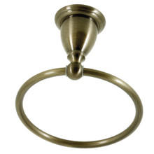 Kingston Brass BA1754AB Heritage 6-Inch Towel Ring, Antique Brass