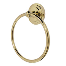 Kingston Brass BA2714PB Milano Towel Ring, Polished Brass