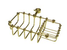 Kingston Brass CC2142 7" Riser Mount Soap Basket, Polished Brass