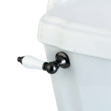 Kingston Brass NKTPL Water Onyx Toilet Tank Lever, Black Stainless Steel