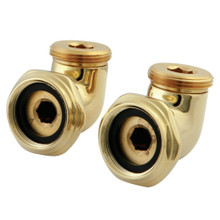 Kingston Brass ABT136-2 L Shape Elbow for CC457T2 Tub Filler, Polished Brass