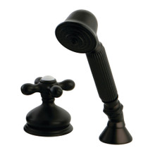 Kingston Brass KSK3335AXTR Deck Mount Hand Shower with Diverter for Roman Tub Faucet, Oil Rubbed Bronze