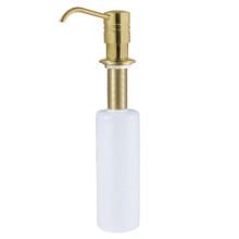 Kingston Brass SD2617 Straight Nozzle Metal Soap Dispenser, Brushed Brass