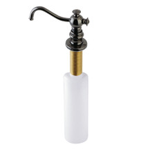 Kingston Brass SD7600 Water Onyx Soap Dispenser, Black Stainless Steel