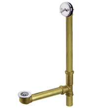 Kingston Brass DTL1201 20-Inch Trip Lever Waste and Overflow with Grid, Polished Chrome