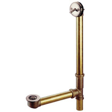 Kingston Brass DTL1168 16" Trip Lever Waste and Overflow Drain, Brushed Nickel