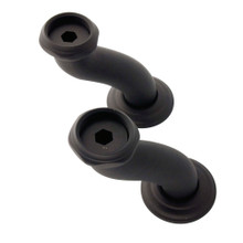 Kingston Brass CCU405 S Shape Swing Elbow for 7" Centers Deck Mount Tub Filler with Hand Shower, Oil Rubbed Bronze