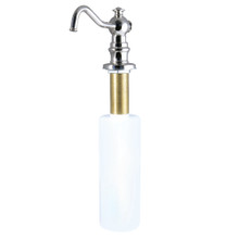 Kingston Brass SD7606 Curved Nozzle Metal Soap Dispenser, Polished Nickel