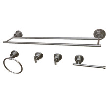 Kingston Brass BAH821318478SN Concord 5-Piece Bathroom Accessory Set, Brushed Nickel