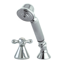 Kingston Brass KSK2361AXTR Deck Mount Hand Shower with Diverter for Roman Tub Faucet, Polished Chrome