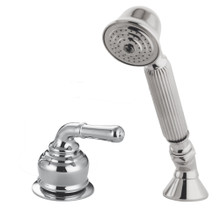 Kingston Brass KSK2361TR Deck Mount Hand Shower with Diverter for Roman Tub Faucet, Polished Chrome