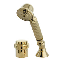 Kingston Brass KSK2242MRTR Deck Mount Hand Shower with Diverter for Roman Tub Faucet, Polished Brass