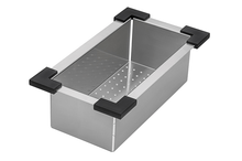 Ruvati Workstation Sink Colander 17 inch Stainless Steel with Plastic Corners - RVA1327