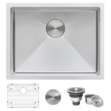 Ruvati 21-inch Undermount Tight Radius 16 Gauge Stainless Steel Bar Prep Kitchen Sink Single Bowl - RVH7121