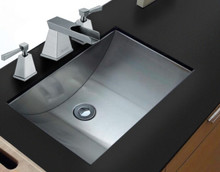 Ruvati 16 x 11 inch Brushed Stainless Steel Rectangular Bathroom Sink Undermount - RVH6107