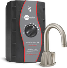 Insinkerator  Invite HOT100 Push Button Instant Hot Water Dispenser System (H-HOT100SN-SS) - Satin Nickel - 44887B