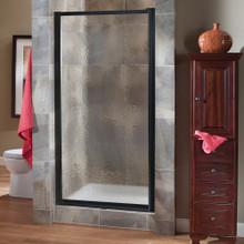 Foremost TDSW2565-OB-OR Tides Framed Pivot Swing Shower Door 25" W x 65" H with Obscure Glass - Oil Rubbed Bronze