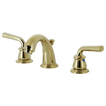 Kingston Brass  KB912RXL Restoration Widespread Bathroom Faucet with Pop-Up Drain, Polished Brass