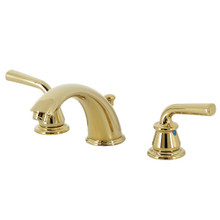 Kingston Brass  KB962RXL Restoration Widespread Bathroom Faucet with Pop-Up Drain, Polished Brass