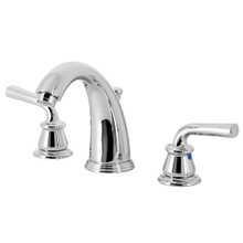 Kingston Brass  KB981RXL Restoration Widespread Bathroom Faucet with Pop-Up Drain, Polished Chrome