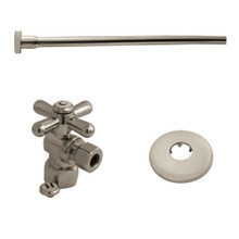 Kingston Brass  KTK108P Trimscape Toilet Supply Kit, 1/2" IPS x 3/8" O.D. Comp, Brushed Nickel