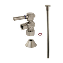 Kingston Brass  CC53308DLTKF20 Modern Plumbing Toilet Trim Kit, 5/8" x 3/8" O.D. Comp, Brushed Nickel