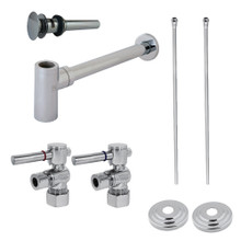 Kingston Brass  CC53301DLTRMK2 Plumbing Sink Trim Kit with Bottle Trap and Overflow Drain, Polished Chrome