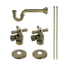 Kingston Brass  KPK103P Trimscape Plumbing Supply Kit Combo, Antique Brass