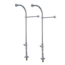 Kingston Brass  CC451*30 Rigid 30-Inch Freestanding Supply Line without Handle, Polished Chrome