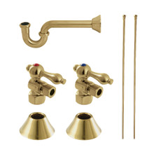 Kingston Brass  CC43107LKB30 Traditional Plumbing Sink Trim Kit with P-Trap, Brushed Brass