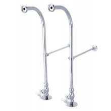 Kingston Brass  CC451CX Rigid Freestand Supplies with Stops, Polished Chrome