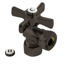 Kingston Brass  CC54305ZX 5/8" OD Comp X 1/2" or 7/16" Slip Joint Angle Stop Valve, Oil Rubbed Bronze