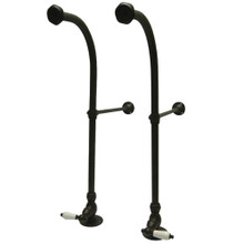 Kingston Brass  CC455PL Rigid Freestand Supplies with Stops, Oil Rubbed Bronze