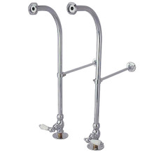 Kingston Brass  CC451PL Rigid Freestand Supplies with Stops, Polished Chrome