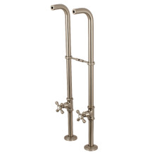 Kingston Brass  CC266S8AX Freestanding Supply Line Package, Brushed Nickel