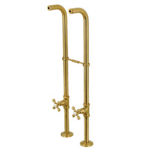 Kingston Brass  CC266S7AX Freestanding Supply Line Package, Brushed Brass