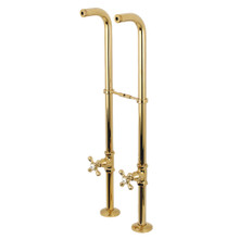 Kingston Brass  CC266S2AX Freestanding Supply Line Package, Polished Brass