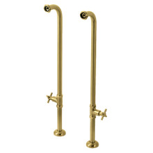 Kingston Brass  AE810S7DX Concord Freestanding Tub Supply Line, Brushed Brass