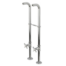 Kingston Brass  CC266S1BEX Freestanding Supply Line Package, Polished Chrome