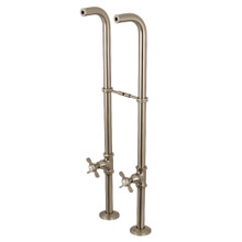 Kingston Brass  CC266S8BEX Freestanding Supply Line Package, Brushed Nickel