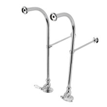 Kingston Brass  CC451HCL Rigid Freestand Supplies with Stops, Polished Chrome