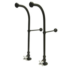Kingston Brass  CC455CX Rigid Freestand Supplies with Stops, Oil Rubbed Bronze